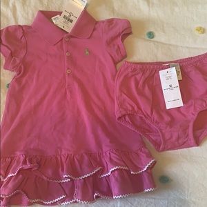 NWT Polo Ralph Lauren Pink Dress, 12m